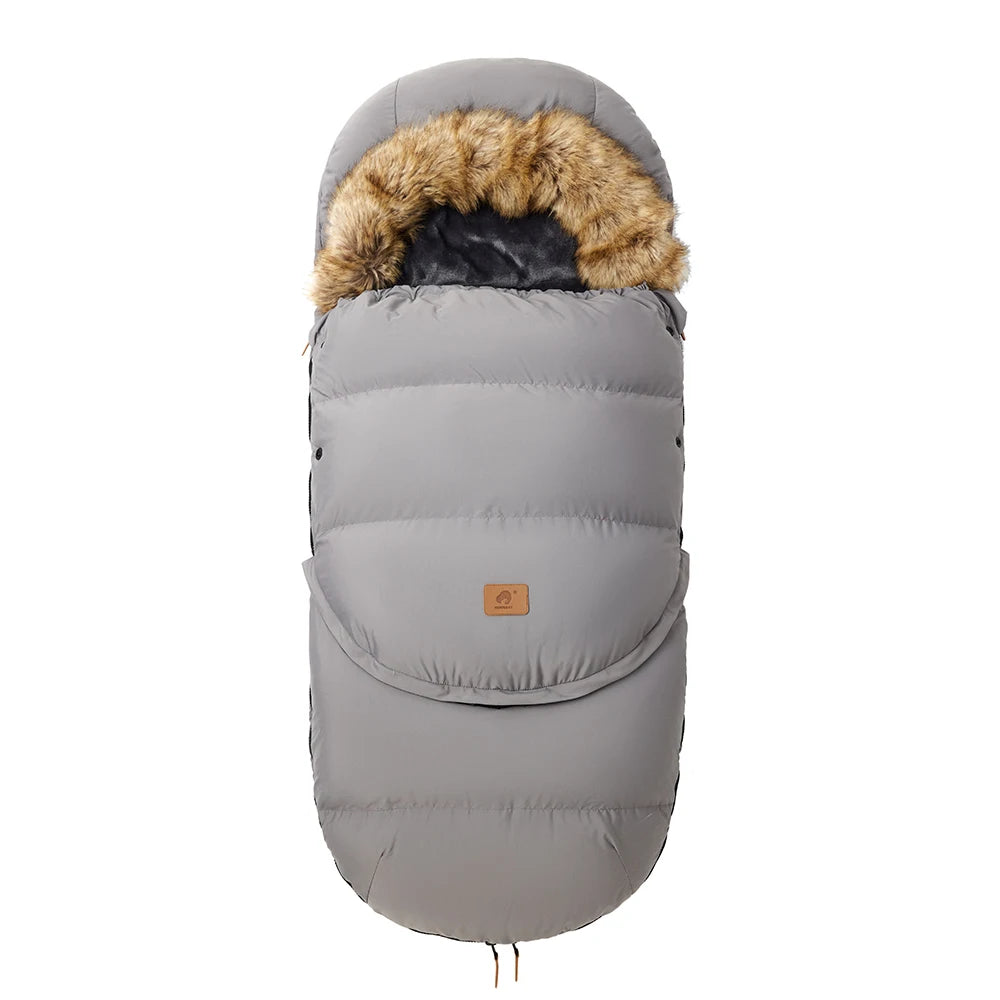 Universal Baby-Fußsack für Kinderwagen (0–36 Monate) – Warmer, abnehmbarer Winter-Schlafsack mit Fleecefutter & winddichtem Design
