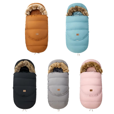 Universal Baby-Fußsack für Kinderwagen (0–36 Monate) – Warmer, abnehmbarer Winter-Schlafsack mit Fleecefutter & winddichtem Design